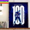 Nikita Kucherov 100 Points In NHL Home Decor Poster Canvas