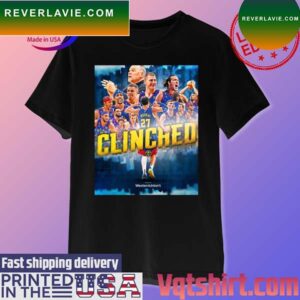 Official Denver Nuggets Clinched first in the west 2023 NBA playoffs T-shirt