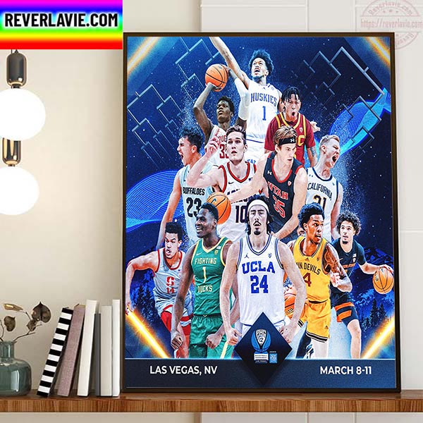 PAC 12 Conference Mens Basketball Tournament Begins Home Decor Poster Canvas PAC 12 Conference Mens Basketball Tournament Begins Home Decor Poster Canvas