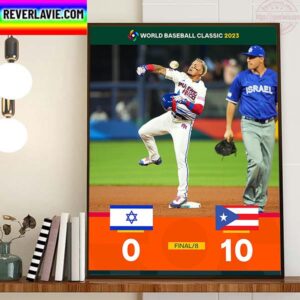 Perfect Game For Team Puerto Rico In The World Baseball Classic 2023 Home Decor Poster Canvas
