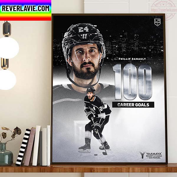 Phillip Danault 100 Career Goals With Los Angeles Kings NHL Home Decor Poster Canvas Phillip Danault 100 Career Goals With Los Angeles Kings NHL Home Decor Poster Canvas