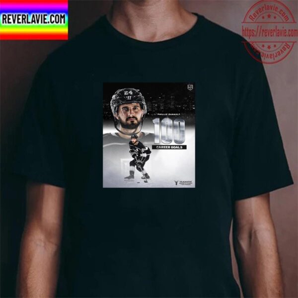 Phillip Danault 100 Career Goals With Los Angeles Kings NHL Unisex T-Shirt