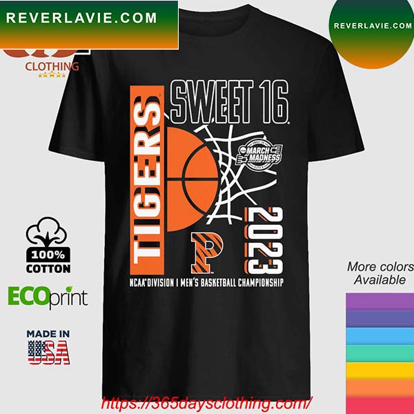 Princeton Tigers Sweet 16 Ncaa Division I Men's Basketball Championship T-shirt Princeton Tigers Sweet 16 Ncaa Division I Men's Basketball Championship T-shirt