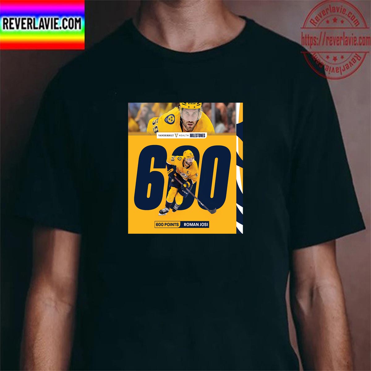 Roman Josi 600 Career NHL Points With Nashville Predators Classic T-Shirt Roman Josi 600 Career NHL Points With Nashville Predators Classic T-Shirt