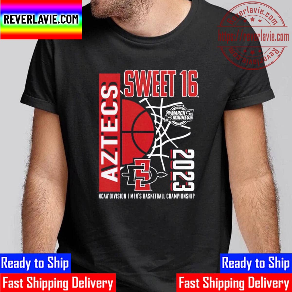 San Diego State Aztecs 2023 NCAA Mens Basketball Tournament March Madness Sweet 16 Unisex T-Shirt San Diego State Aztecs 2023 NCAA Mens Basketball Tournament March Madness Sweet 16 Unisex T-Shirt