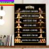 Schedule Of Matches WrestleMania Goes Hollywood Of WWE Home Decor Poster Canvas