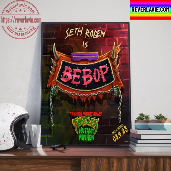 Seth Rogen Is Bebop In Teenage Mutant Ninja Turtles Mutant Mayhem Home Decor Poster Canvas
