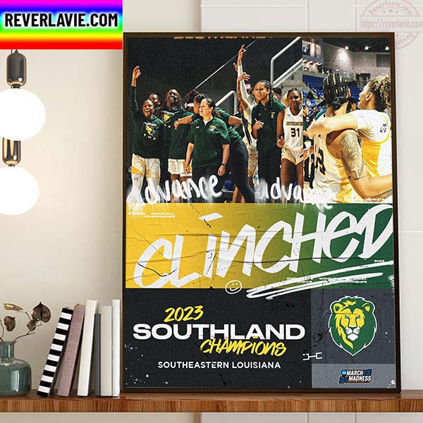 Southeastern Louisiana Are 2023 Southland Conference Champions Home Decor Poster Canvas Southeastern Louisiana Are 2023 Southland Conference Champions Home Decor Poster Canvas