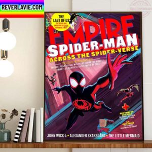 Spider Man Across The Spider Verse On The Cover Of Empire Magazine Home Decor Poster Canvas