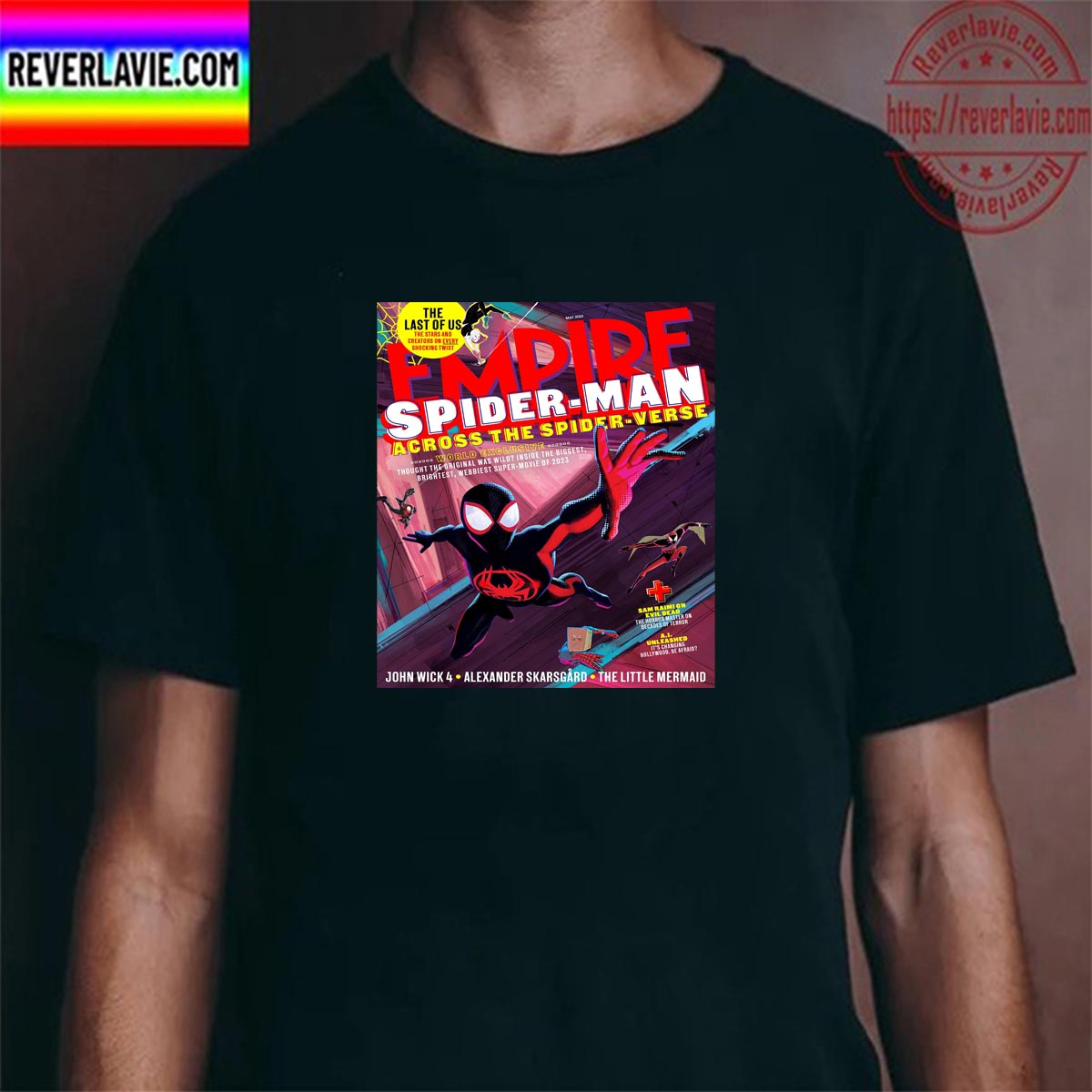 Spider Man Across The Spider Verse On The Cover Of Empire Magazine Unisex T-Shirt Spider Man Across The Spider Verse On The Cover Of Empire Magazine Unisex T-Shirt