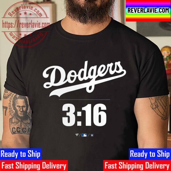 Stone Cold Steve Austin x Los Angeles Dodgers 3 16 Unisex T-Shirt