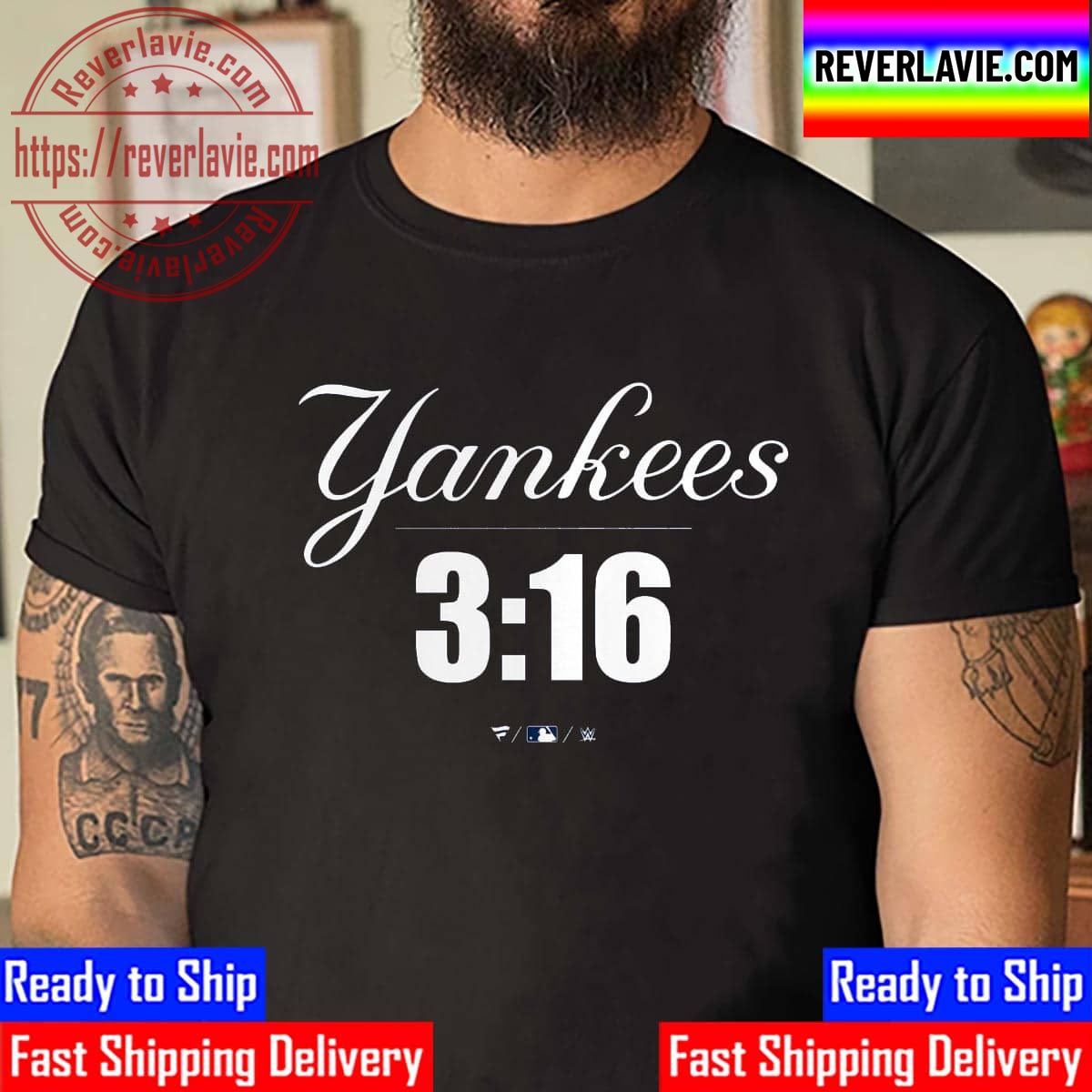 Stone Cold Steve Austin x New York Yankees 3 16 Unisex T-Shirt Stone Cold Steve Austin x New York Yankees 3 16 Unisex T-Shirt