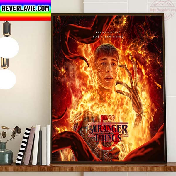 Stranger Things 5 Every Ending Has A Beginning Home Decor Poster Canvas Stranger Things 5 Every Ending Has A Beginning Home Decor Poster Canvas