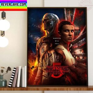 Stranger Things 5 Hawkins Will Fall Final Season May 2023 Home Decor Poster Canvas