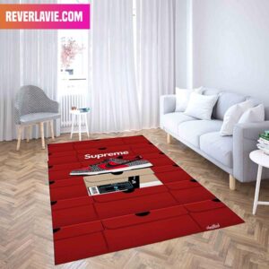 Supreme x Nike SB Dunk Low Sneaker Rug Home Decor