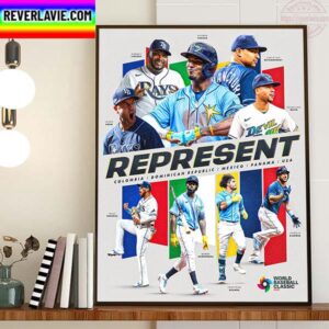Tampa Bay Rays Represent In World Baseball Classic 2023 Home Decor Poster Canvas