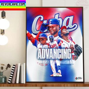 Team Cuba Advancing Semifinal Of The 2023 World Baseball Classic Home Decor Poster Canvas
