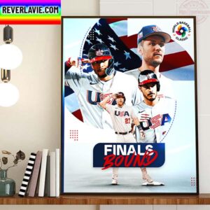 Team USA Baseball Finals Bound 2023 World Baseball Classic Home Decor Poster Canvas