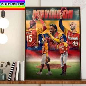 Team Venezuela Clinches Pool D And Advances To The Quarterfinals 2023 World Baseball Classic Home Decor Poster Canvas