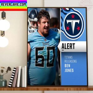 Tennessee Titans Releasing Center Ben Jones Home Decor Poster Canvas