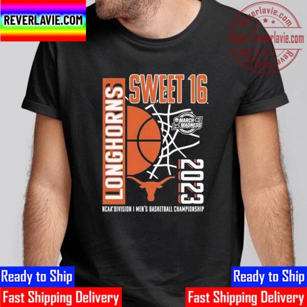 Texas Longhorns 2023 NCAA Mens Basketball Tournament March Madness Sweet 16 Unisex T-Shirt