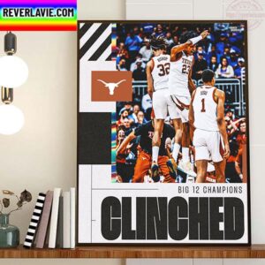 Texas Longhorns Mens Basketball Are 2023 Big 12 Champions Home Decor Poster Canvas