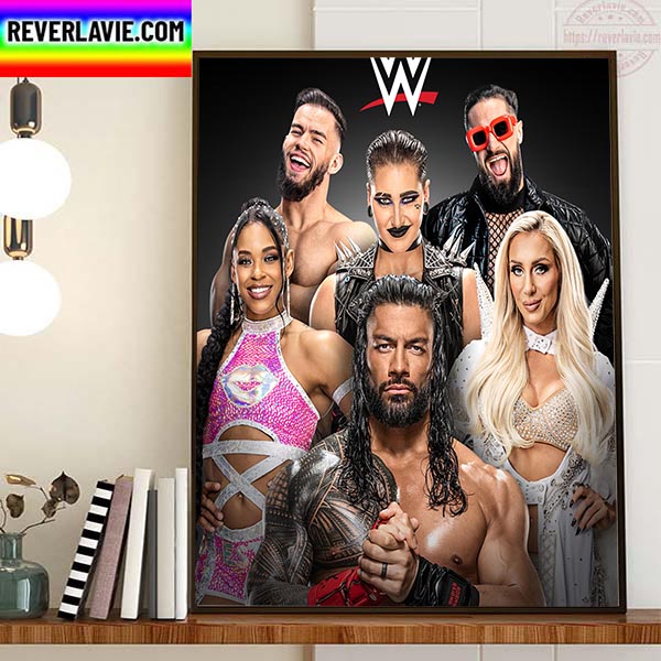 Text WWE 79458 With Superstars Home Decor Poster Canvas Text WWE 79458 With Superstars Home Decor Poster Canvas