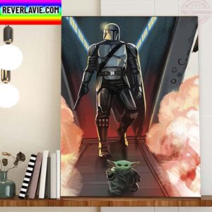 The Mandalorian And Grogu Of Star Wars Home Decor Poster Canvas