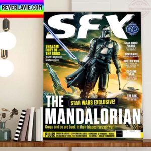The Mandalorian Of Star Wars On SFX Magazine Cover Home Decor Poster Canvas
