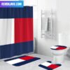 Tommy Hilfiger Signature Logo In White Background Bathroom Set