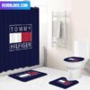 Tommy Hilfiger Signature Logo In White Background Bathroom Set