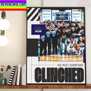 UC Santa Barbara Gauchos Mens Basketball Are 2023 Big West Champions Home Decor Poster Canvas