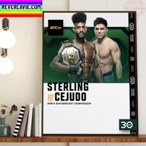 UFC 288 Aljamain Sterling Vs Henry Cejudo For World Bantamweight Championship Home Decor Poster Canvas