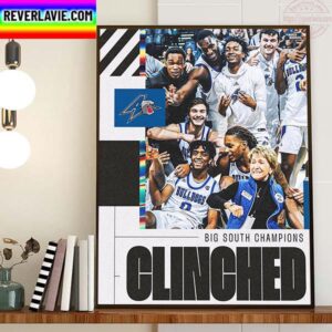 UNC Asheville Bulldogs Mens Basketball Are 2023 Big South Champions Home Decor Poster Canvas