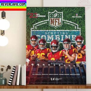 USC Trojans Football At The NFL Scouting Combine Home Decor Poster Canvas