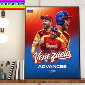 Venezuela Is Moving On To The Quarterfinals 2023 World Baseball Classic Home Decor Poster Canvas