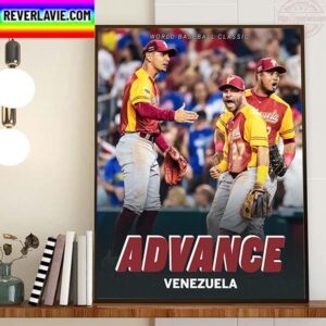 Venezuela Officially Clinches And Advances Quarterfinals World Baseball Classic 2023 Home Decor Poster Canvas