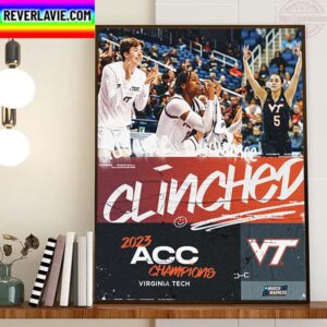 Virginia Tech Womens Basketball Are 2023 ACC Champions Home Decor Poster Canvas