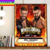 WWE WrestleMania Goes Hollywood Edge Vs Finn Balor At Hell In A Cell Match Home Decor Poster Canvas
