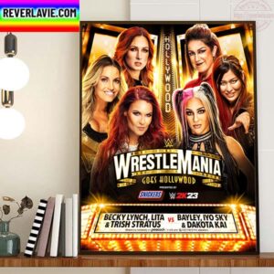 WWE WrestleMania Goes Hollywood Womens Matchup Home Decor Poster Canvas