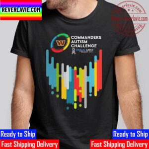 Washington Commanders Autism Challenge Crucial Catch Intercept Autism 2023 Unisex T-Shirt