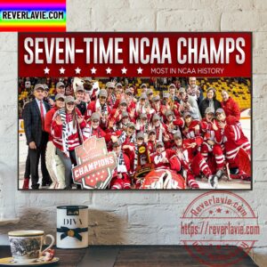 Wisconsin Badgers 7th NCAA Womens Hockey National Champions Home Decor Poster Canvas
