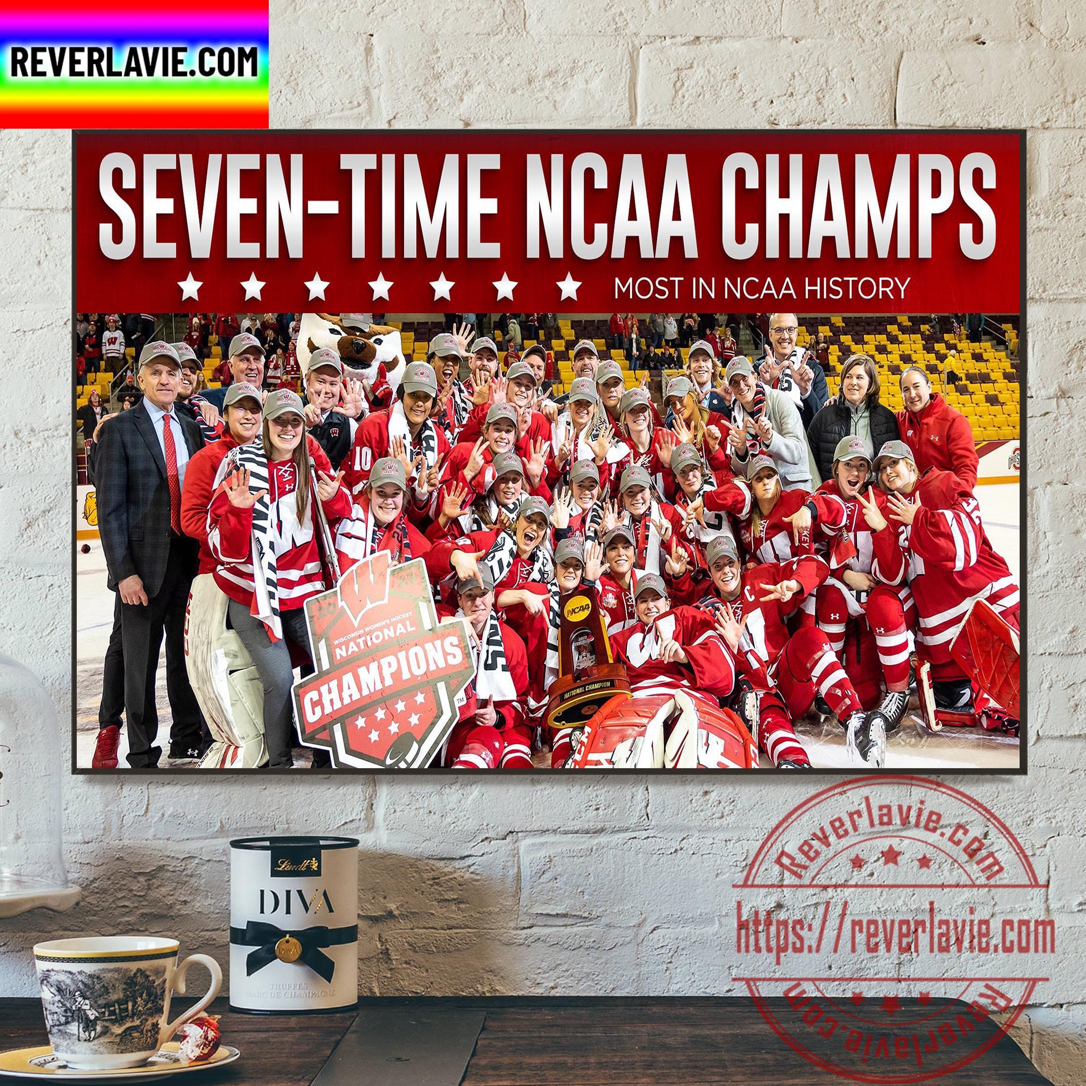 Wisconsin Badgers 7th NCAA Womens Hockey National Champions Home Decor Poster Canvas Wisconsin Badgers 7th NCAA Womens Hockey National Champions Home Decor Poster Canvas