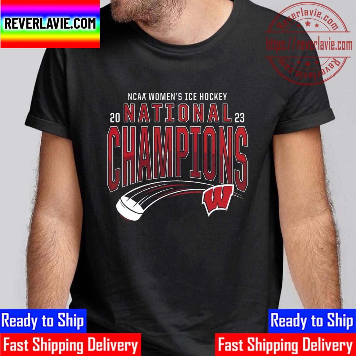 Wisconsin Badgers NCAA Womens Ice Hockey National Champions 2023 Unisex T-Shirt Wisconsin Badgers NCAA Womens Ice Hockey National Champions 2023 Unisex T-Shirt