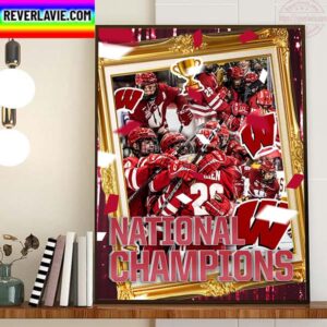 Wisconsin Badgers Womens Hockey 7th Win National Champions Home Decor Poster Canvas