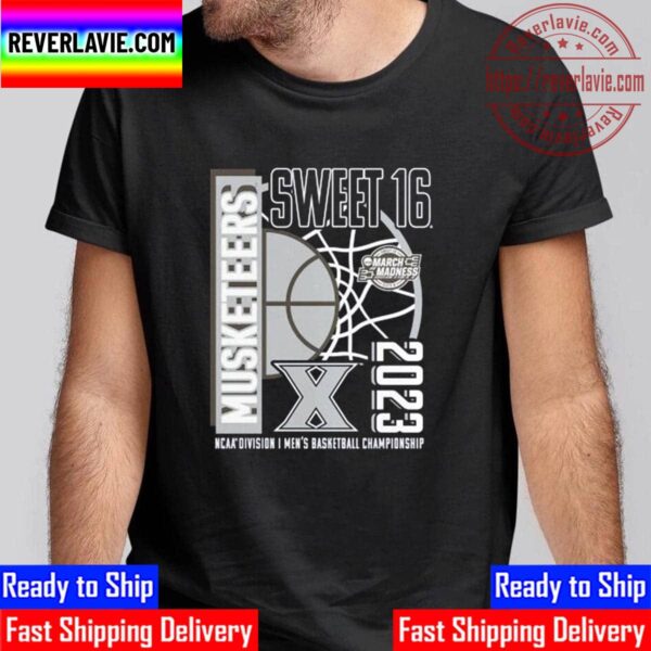 Xavier Musketeers Sweet 16 NCAA Division I Mens Basketball Championship March Madness 2023 Unisex T-Shirt