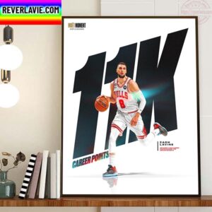 Zach LaVine 11K Points and Counting In NBA Career Home Decor Poster Canvas