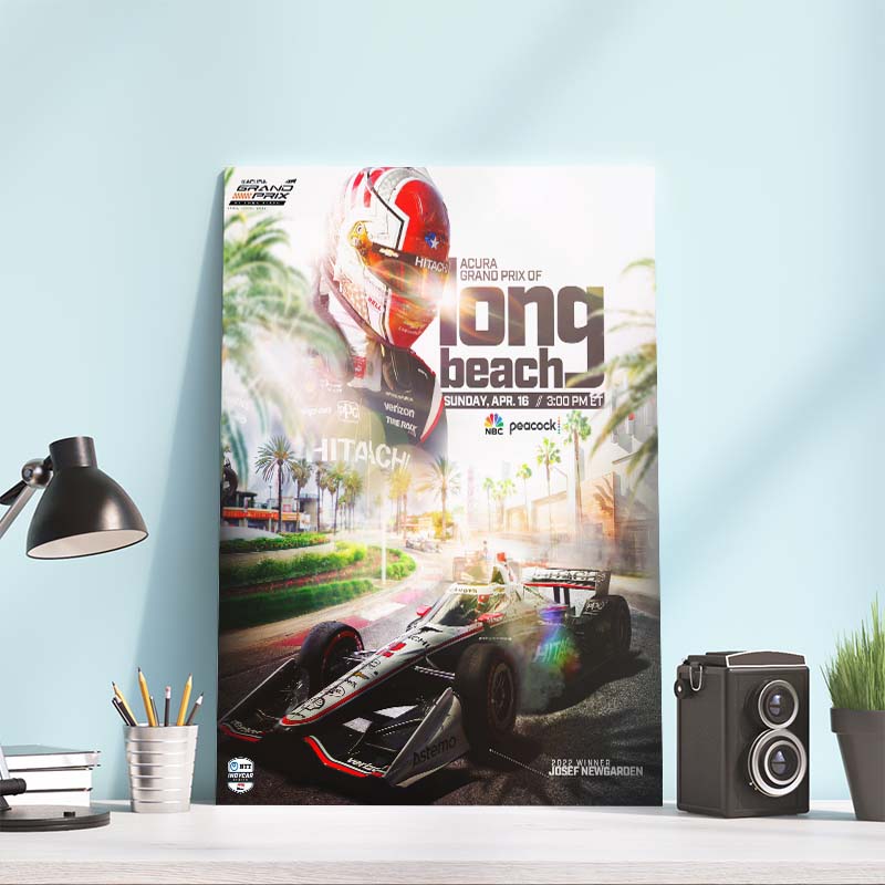 Acura Grand Prix of Long Beach Indy Car 2023 Poster Canvas Acura Grand Prix of Long Beach Indy Car 2023 Poster Canvas
