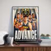 Phoenix Suns Advance to Western Conference Semifinal NBA Playoffs 2023 Poster Canvas