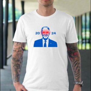 Joe Biden sell Dark Laser Eyes Brandon 2024 T-shirt